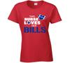 This Nurse Loves The Bills Football T Shirt Mens Womens Tees Top - Buffalo Bills Team Colors