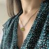 Серебряная подвеска с хризолітом (60002311)
