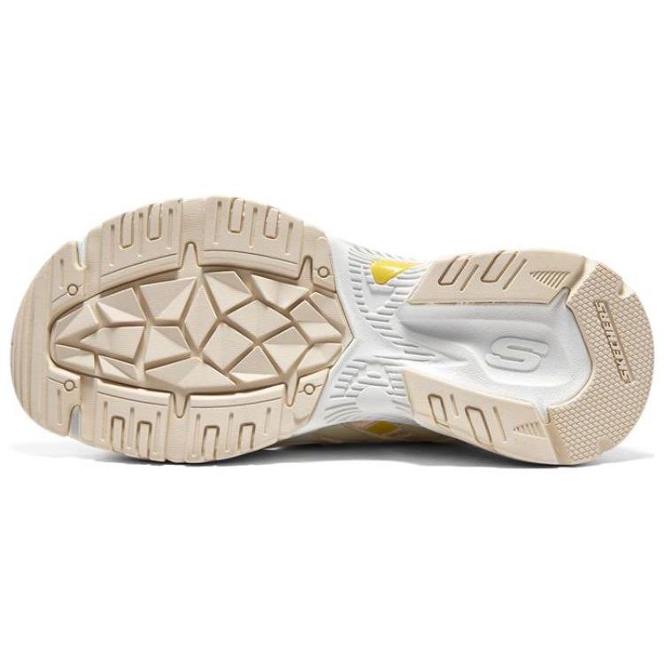Skechers Mecha Sandalen Rutschfest Langlebig Sportsandalen Damensandalen Weiß Gelb 119862-NTMT