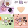 Creative English Letter Brooch Unique Alloy Badge For Sweaters Scarves Versatile Fashion Accessory