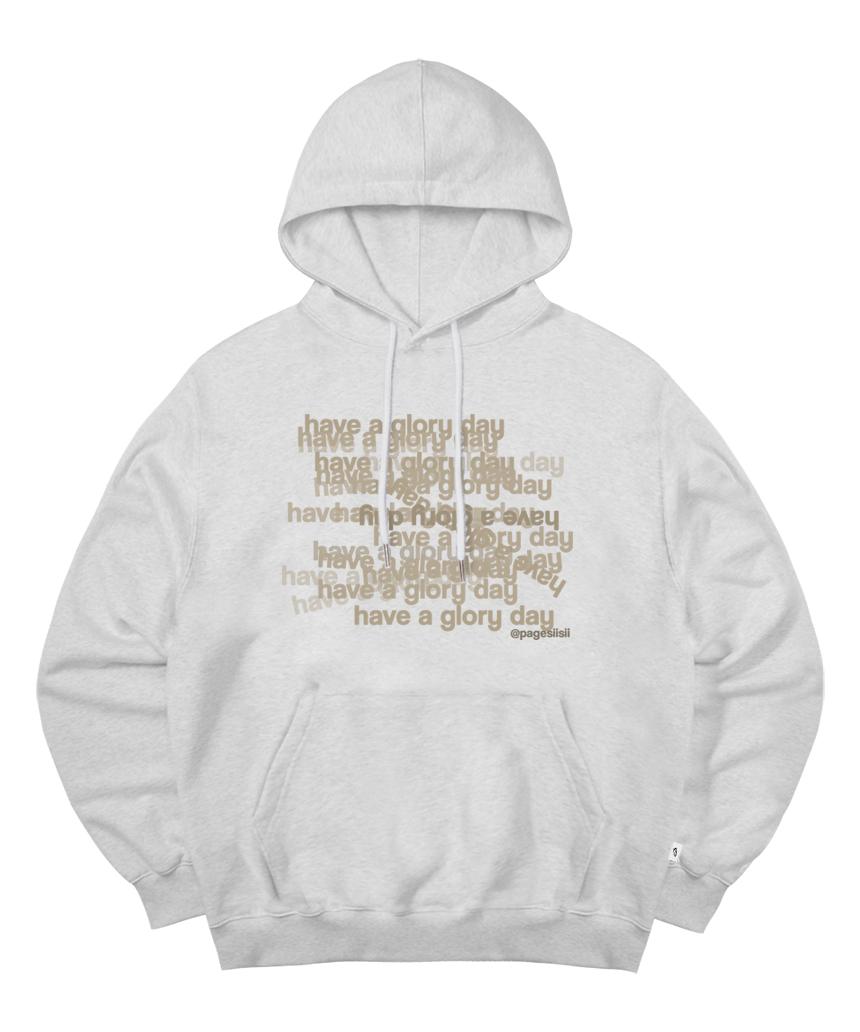 Худи с принтом Cc Glory Lettering Белый меланж M