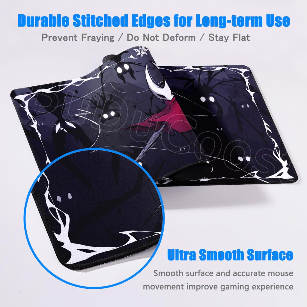 Stampa HD Cool Mousepad Hollow Knight Silksong Tappetini per Tavolo Mousepad per Computer Aziendale Tappetino Grande per Scrivania Mousepad XXL per PC Gamer