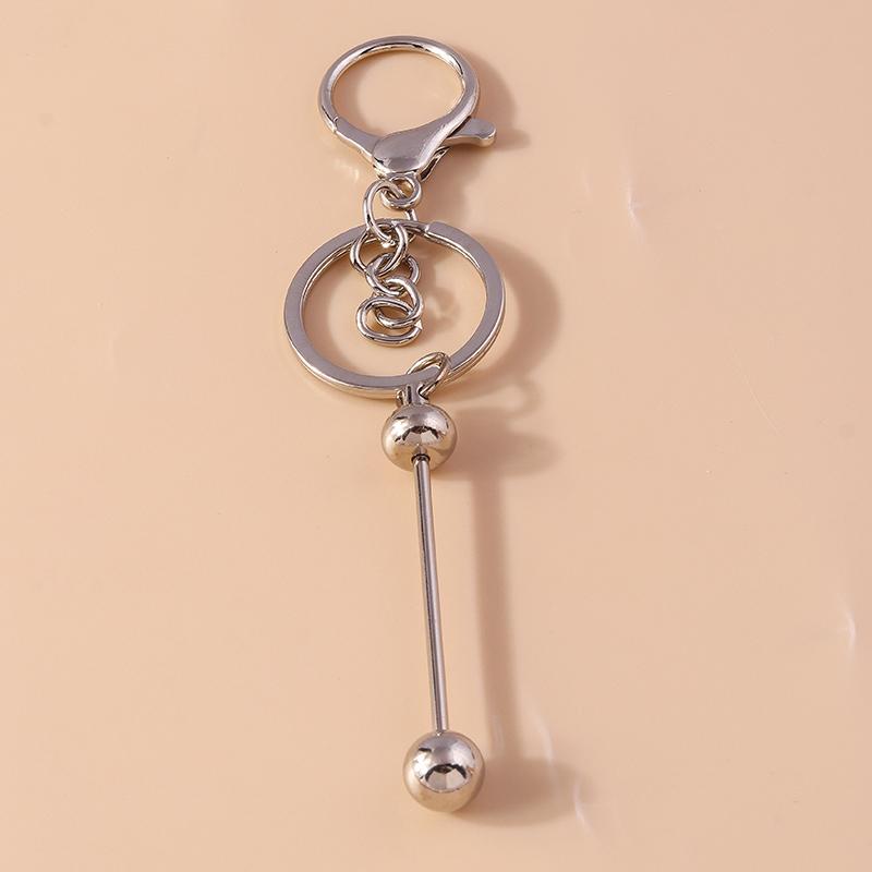 

Creative Alloy Metal Bead Keychain for Men Women Key Ring Pendants Handbag Decor DIY Key Chain Jewelry Gifts