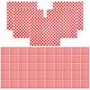YARNOW 300-Piece Deli Paper, Red and White Checkered Food Wrapping Paper, Fried Chickpea Wrapping Paper, Grid Paper, Grist-Proof Burger Paper for Food