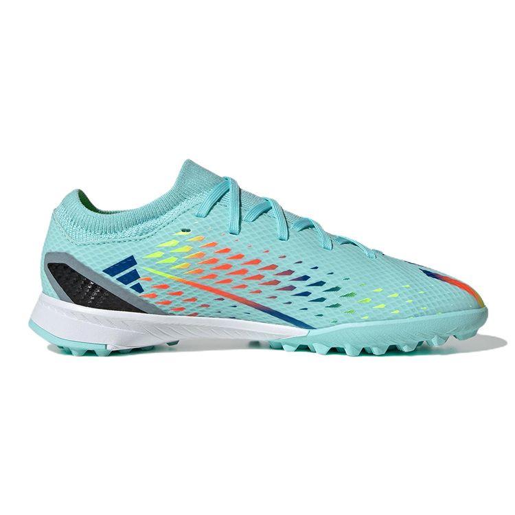 Adidas X Speedportal Round Toe Lace-Up Low-Top Kids Soccer Shoes Kids Soccer Shoes Blue GW8490