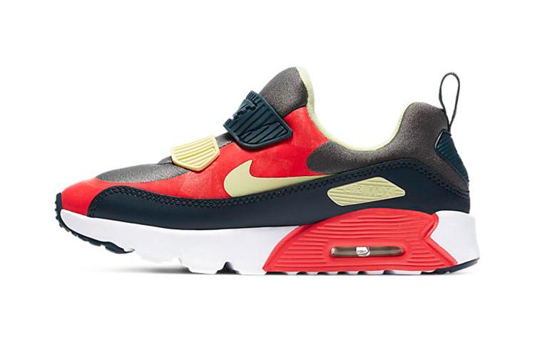 

Nike Air Max 90 Tiny Low top Running Shoes Black Red Children Aged 3 7 Years Old 881927-023 28