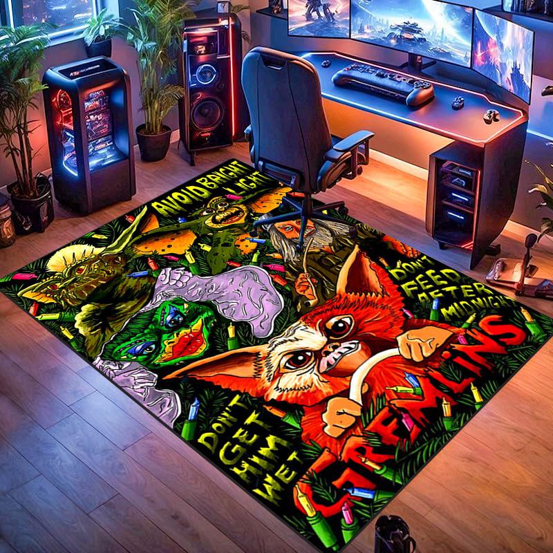 Gremlins 35th Anniversary: Chaos Charm carpet Suitable for all seasons Living room and bedroom mats Doormat Protective pad Bathroom mat