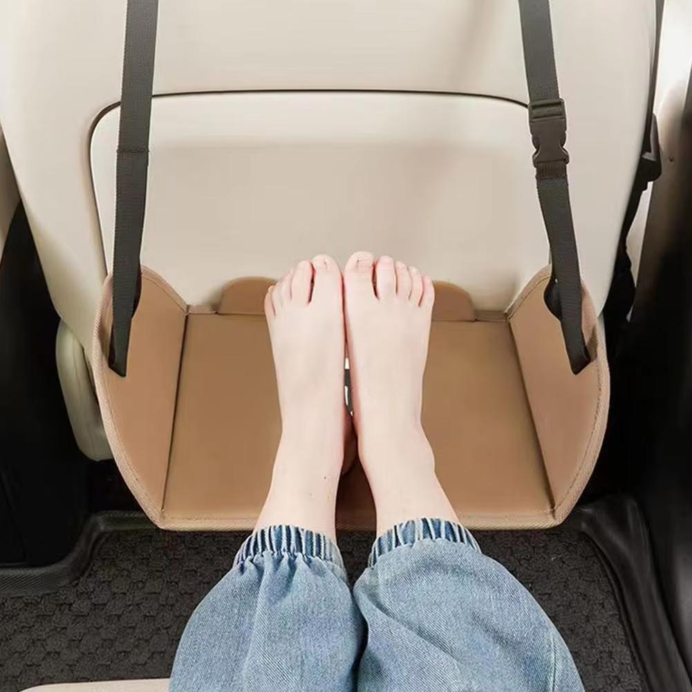 Car Travel Rest Foot Pad Portable Foot Hammock Long Flight Essentials Office Footrests Hanging Adjustable Car Interior Supplies