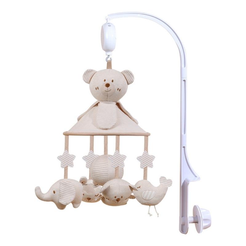 

Soft Cotton Infant Crib Mobile With Music Box Hanging Toy For Baby Early Education And Sensory Auditory Development