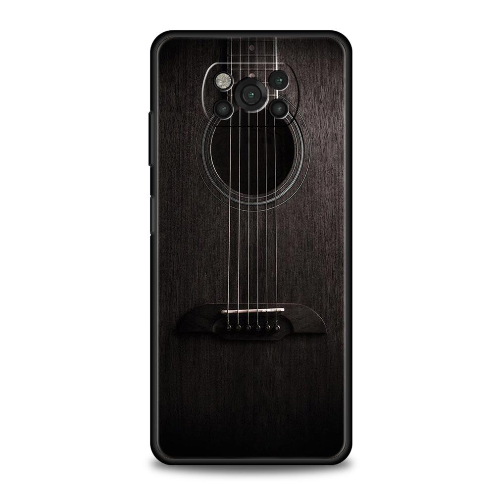 

Music Instrument Guitar Piano Phone Case For Xiaomi Mi Poco X3 NFC M3 F4 F3 M4 X4 5G Note 10 12 Lite 11 11T 13 12T Pro 9T Cover Mi 9T