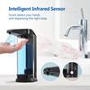 Automatic Soap Dispenser, 17oz/500ml Touchless Soap Dispenser, Plastic Hand Soap Dispenser for Kitchen Bathroom, with 7 Levels Adjustable Soap