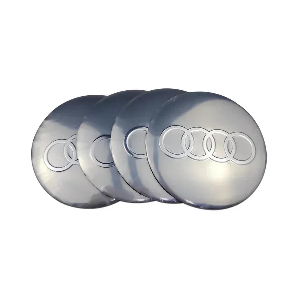 56/60/65/75mm 4pcs Car Wheel Center Hub Cap Badge Logo Sticker 8s A6 A3 A4 A5 A6 Q2L Q3 Q5 Q7 Q8 R8 S4 S8 S7 RS5 RS8 RS6s8