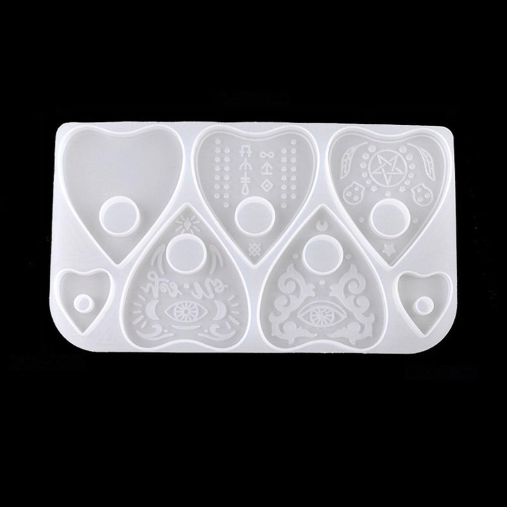 Jewelry Making Epoxy Silicone DIY Gothic Planchette Mould Resin Casting Mold Clay Tools Ouija Board
