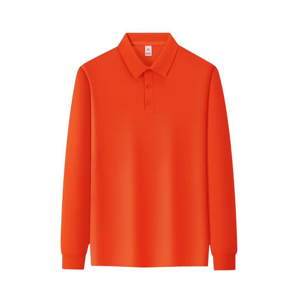 

Men s Retro Long Sleeve Polo Shirt - Trendy Harajuku Style, Loose Fit Autumn Top with Turn-down Collar Triple Extra Large оранжевый