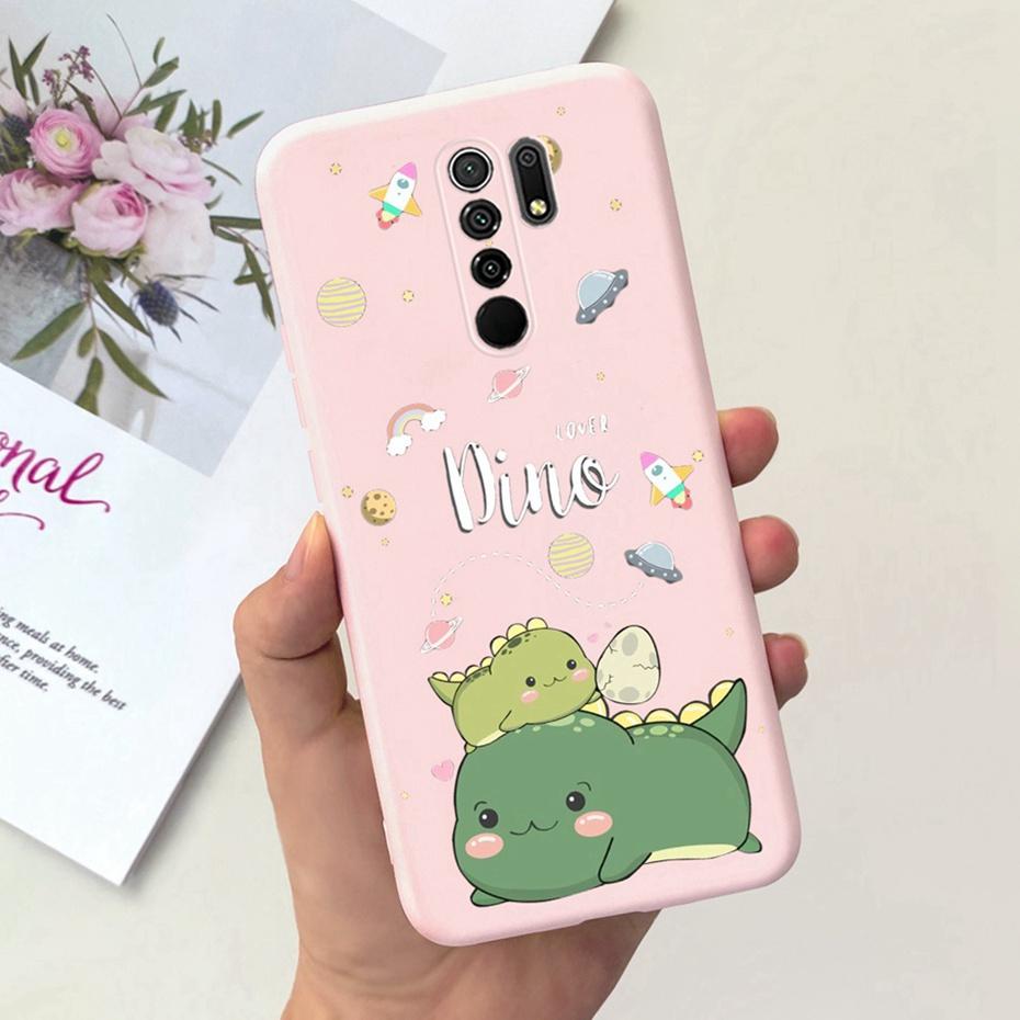 For Xiaomi Redmi 9 Cute Animal Cartoon Phone Case For Redmi 9 Prime Redmi9 China Version Candy Color Soft Silicon TPU Back Cover