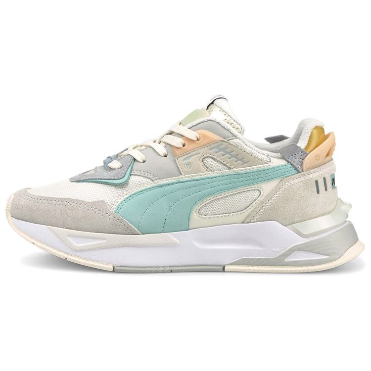 Puma Mirage Leather Casual Outdoor Low-Top Lifestyle Shoes Unisex Sneaker Gray Pink Blue 380696-04