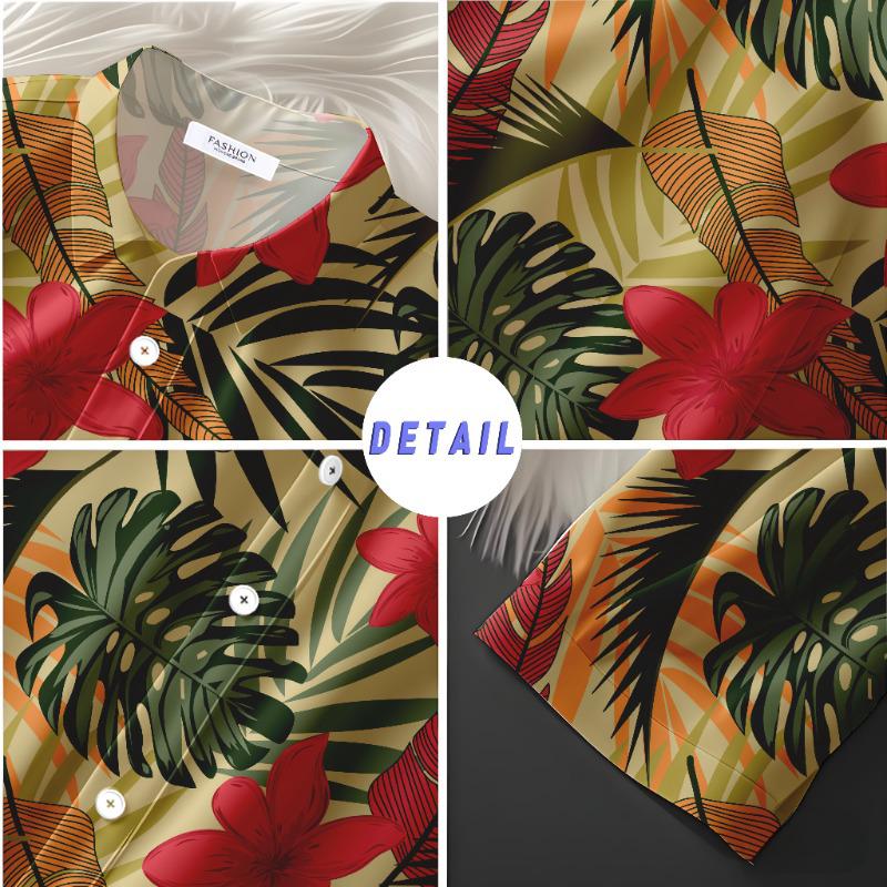 Thailand Yunnan Wasserspritzfest Hawaiihemd & Schnelltrocknende Shorts Set - Unisex Sommer Strandbekleidung