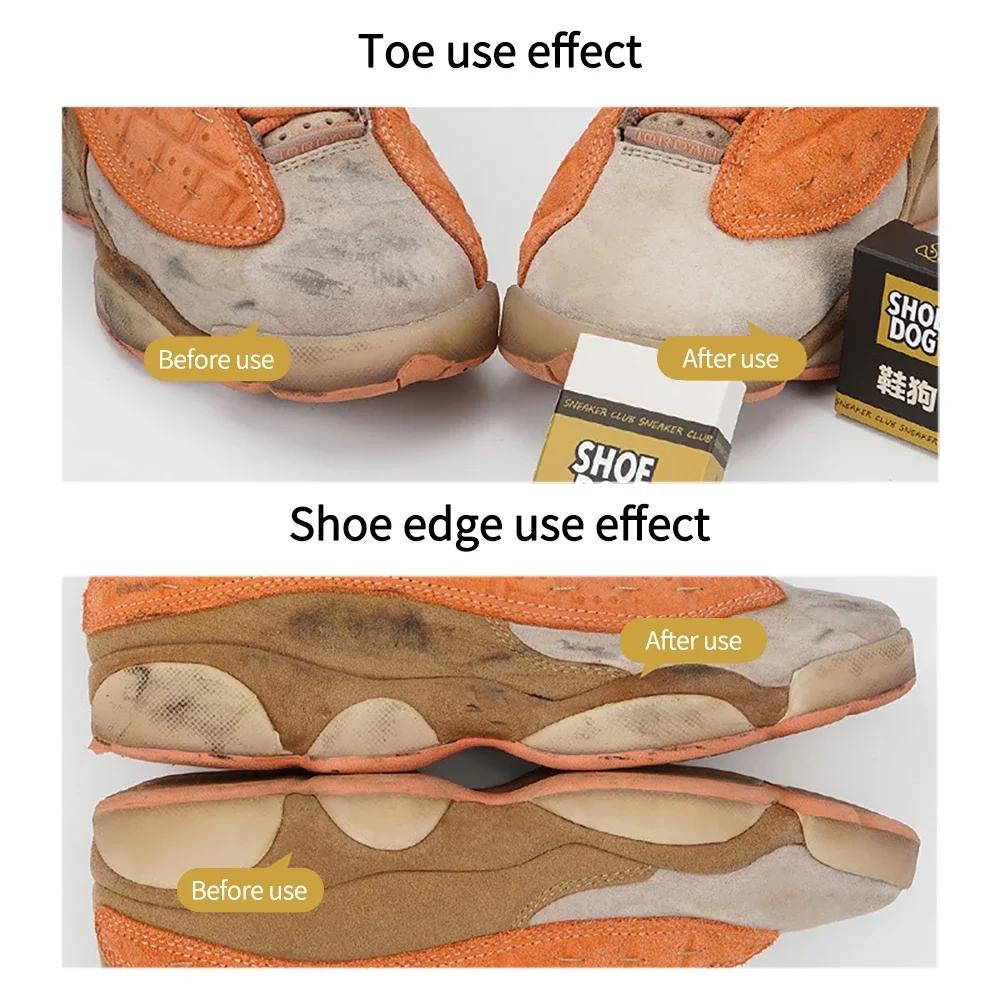 2PCS Super Clean Shoes Cleaning Eraser Eraser Shoes Brush Rubber Block Suede Sheepskin Matte Shoes Care Leather Cleaner