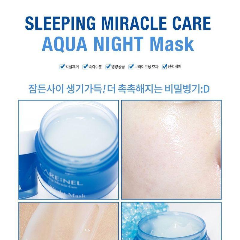 CARE:NEL - Aqua Nachtmasken Set 3 Stück