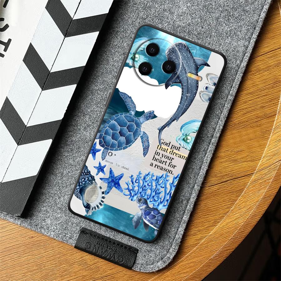 Creative Marine Organisms Art Funda Phone Cover Case for Xiaomi Redmi K40 K80 Pro 13C A5 A4 12C A1 A2 Plus 9 A3 14C 10