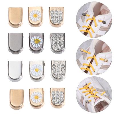 Sneaker Kits DIY Lazy Shoelace Buckle Shoelaces Tips Head Metal Lace Lock Shoelaces Accessories