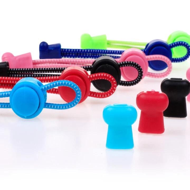 Safety Elastic Shoelaces Round High quality Spring Lock Lazy Lace can free Adjust Take a walk Sports No Tie Shoelace 1 pair