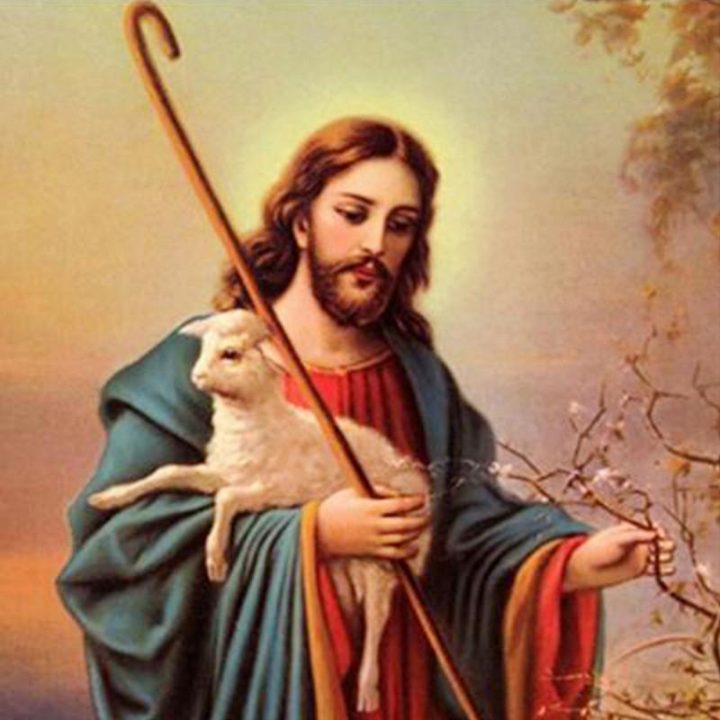 

5D DIY Алмазная живопись Бог и спасение площадь / круглый Бриллиантовая вышивка Подарок или Украшение