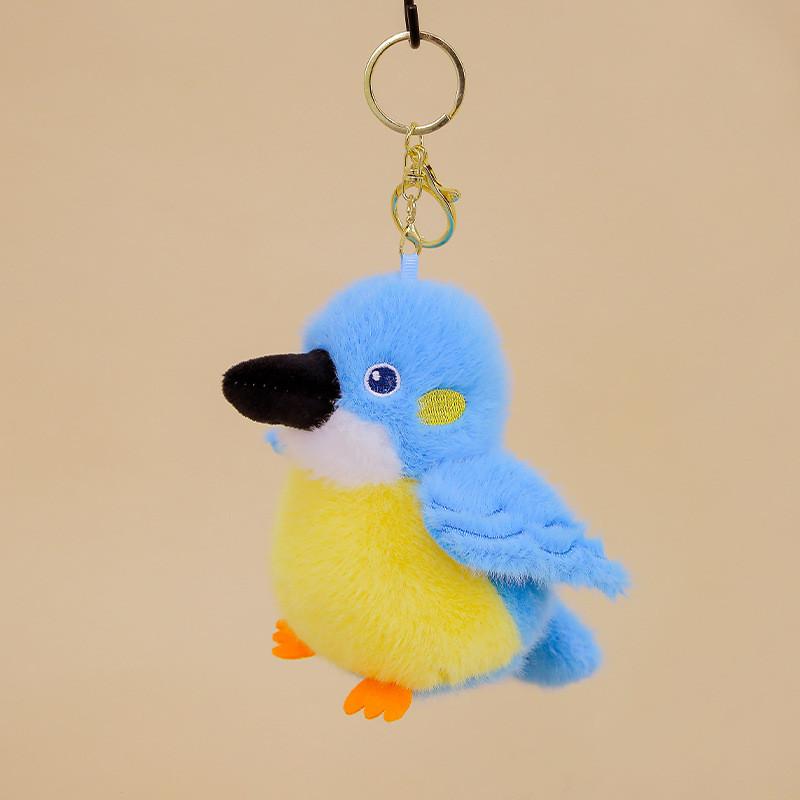 Animal Plush Parrot Doll Keychain Pendant For Childrens Gift And Collection
