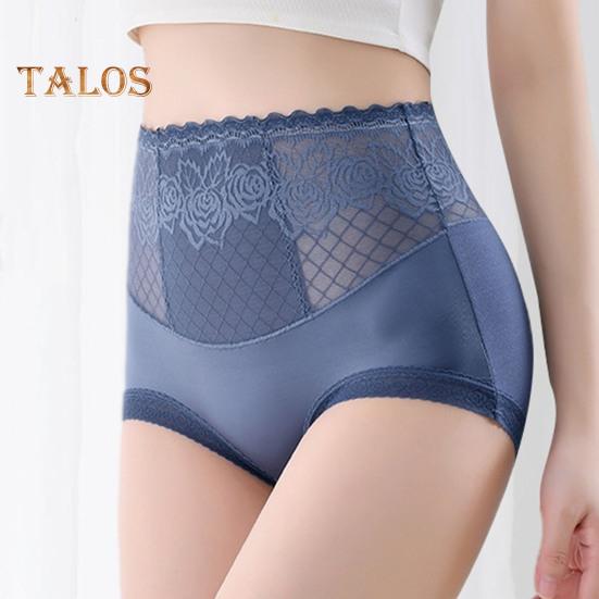 Dámské kalhotky Bezešvé Vysoký pas Kontrola bříška Strečové kalhotky Dobrá prodyšnost Krajka Jednobarevné Slim Fit Ležérní sportovní spodky