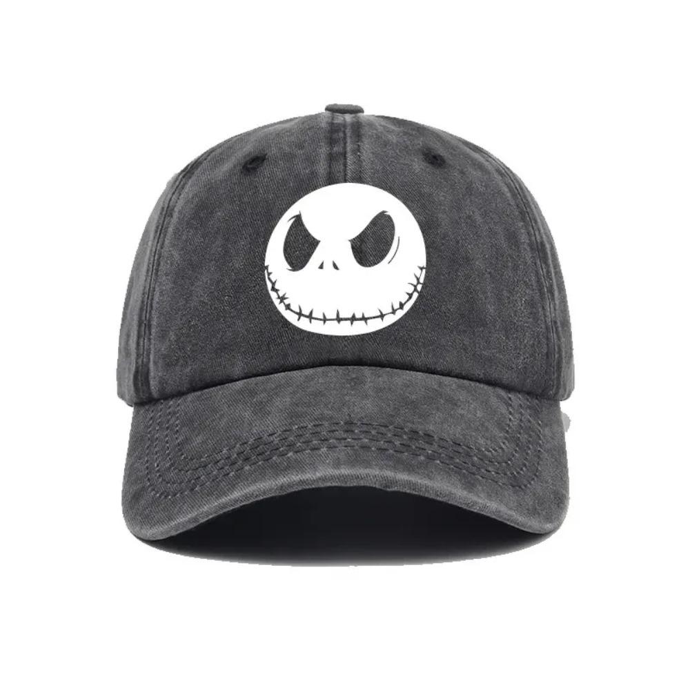 Fashion Nightmare Before Christmas Jack Casual Hat Baseball Caps Breathable Snapback Sun Hats Adjustable Color Peaked Cap Unisex