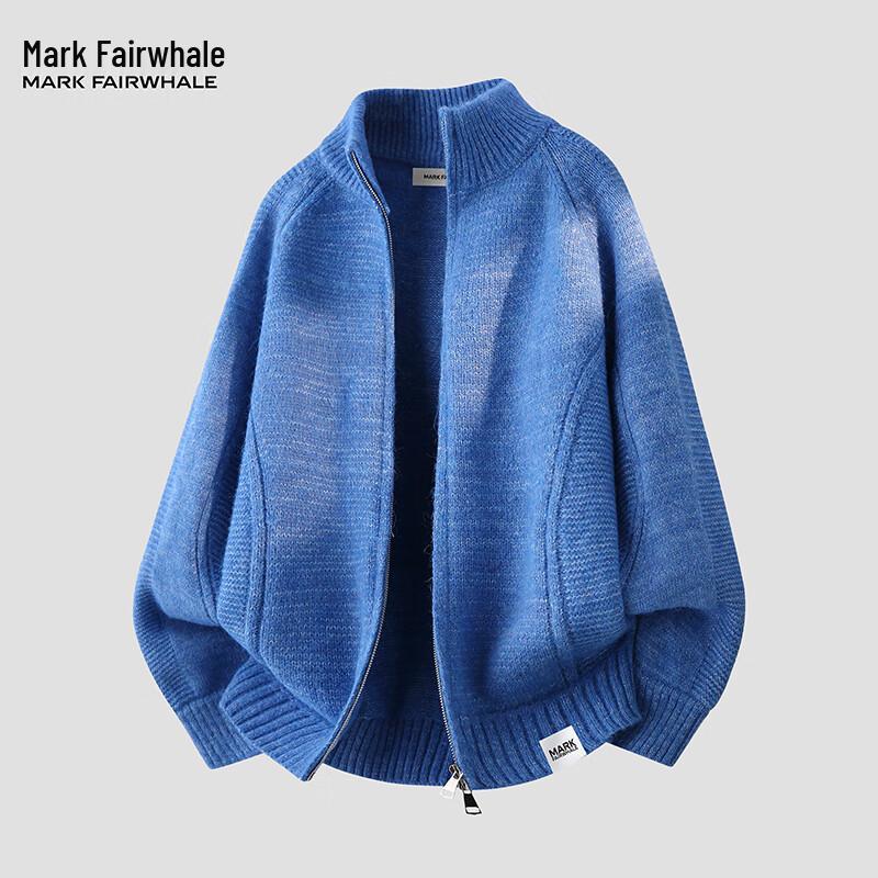 Mark Fairwhale Men's American Style Solid Knit Cardigan