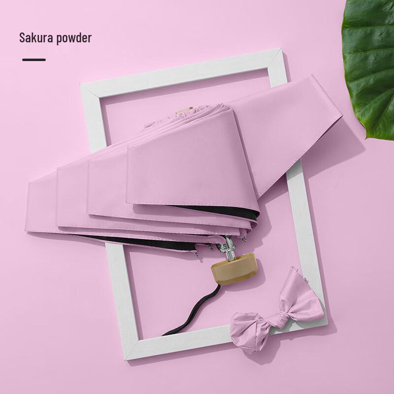Compact Flat Five-Fold UV Protection Umbrella