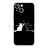 Phone Case For iPhone 17 Cases iPhone Air 16 15 12 13 14 Pro Max 7 8 Plus 16Pro iPhone11 Soft Cover Cat Line Black Cats
