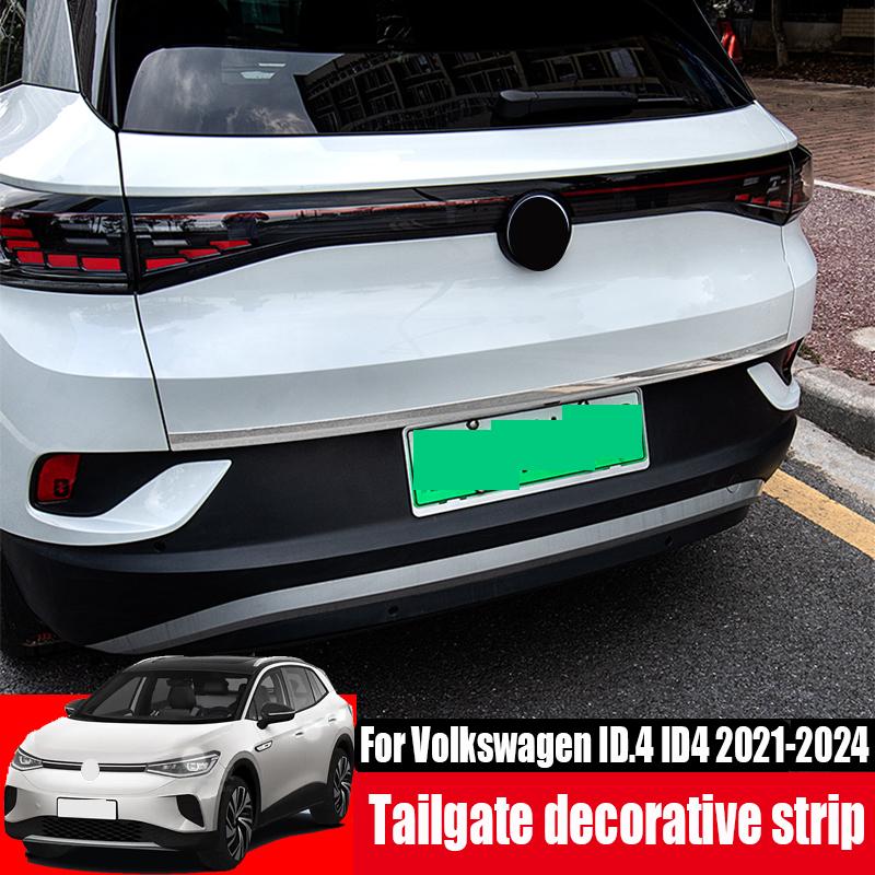 For Volkswagen VW ID.4 ID4    2024 Stainless Steel Tailgate Decorative Strip Trunk Decorative Bright Strip
