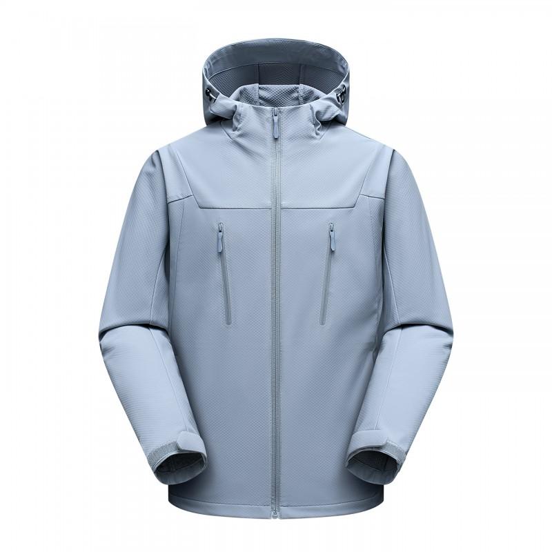 Unisex Softshell Jacket Hiking Camping Outdoor Travel Windproof Breathable Hooded Lightweight Men Women
