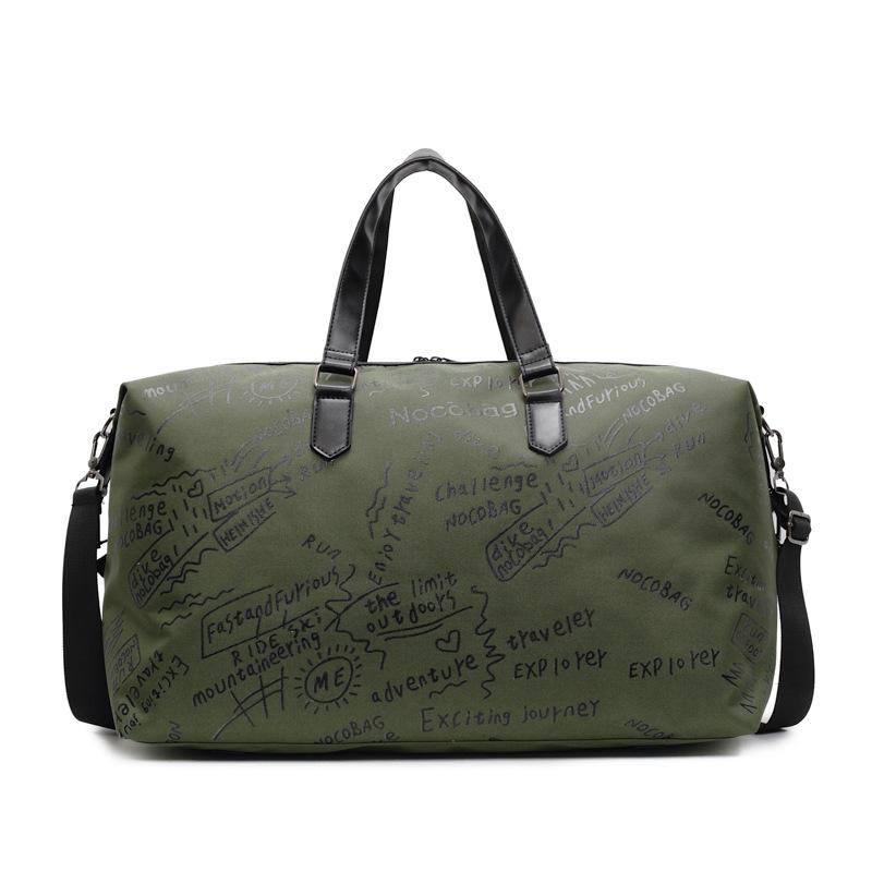 Travel Bag Letter Fashion Large Capacity Shoulder Bag Versatile Fitness Sports Crossbody Bag Business Trip Airplane Bag Storage Bag