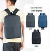 Men's Waterproof Solid Color Laptop Backpack for Business and School