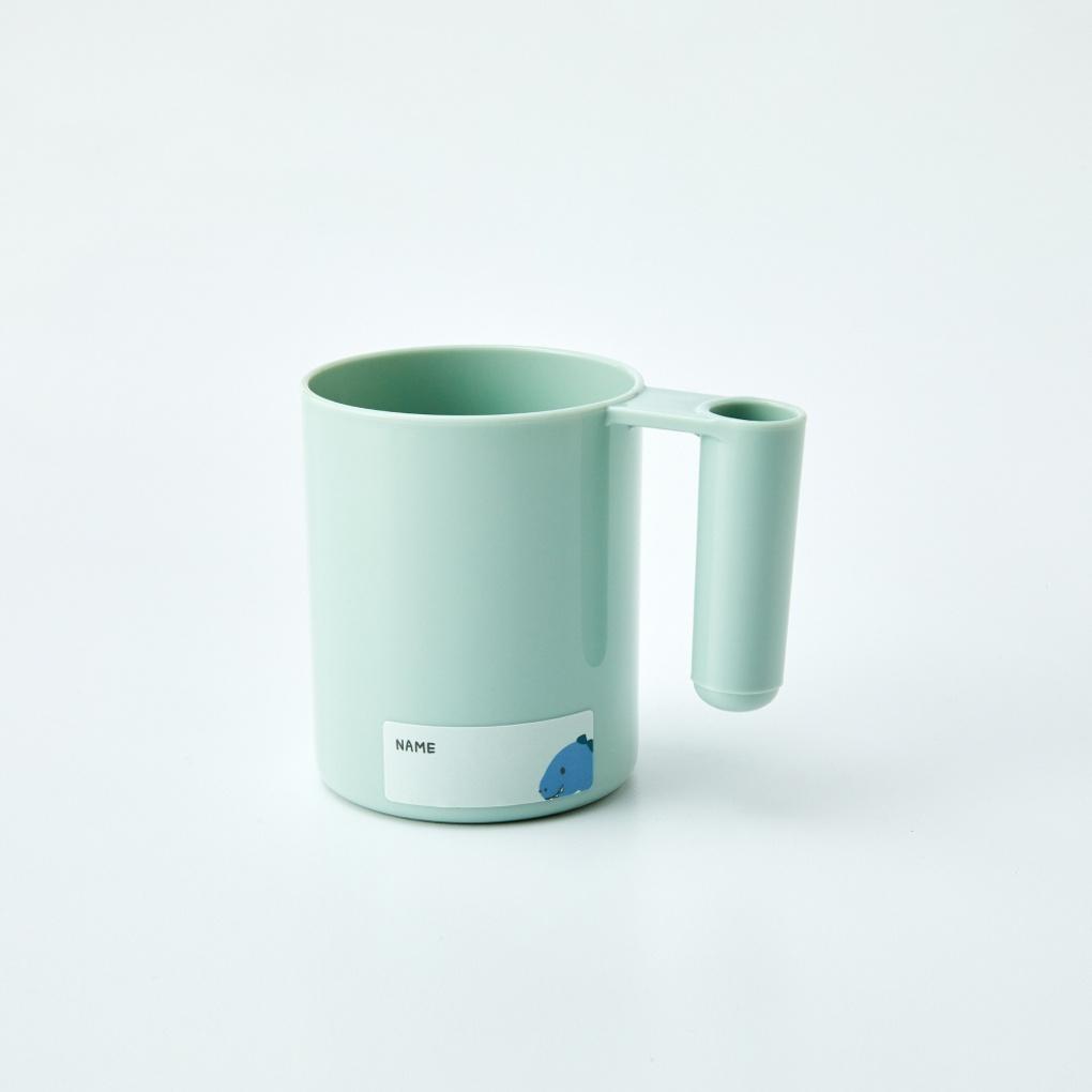 Animal Name Tag Toothbrush Cup_GREEN_KB0525003