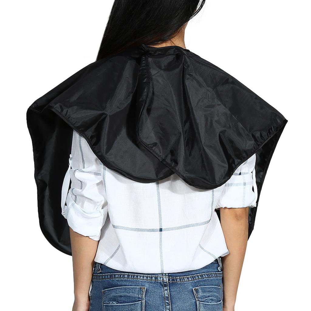 Hair Cutting Collar Salon Water Proof Hairdressing Cape for Haircut Hair Coloring Hair Washing Black
