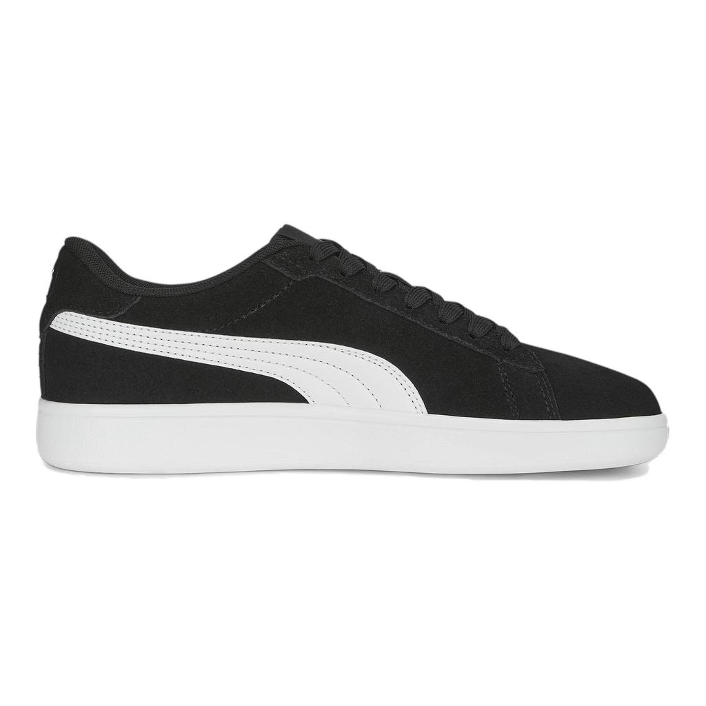 Puma Smash 3.0 Fashion Comfortable Low-Top Kids Skate Shoes Kids Sneakers Black White 392035-01
