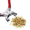 Household 100Pcs Leather Hole Puncher Eyelet Plier Setter Punching Watchband Watch Band Grommet Belt Shoe Snap Button Cloth Tool