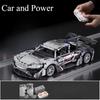 Building block sports car models, racing car assembly, building blocks, children and adults DIY sports car gifts, DIY toys