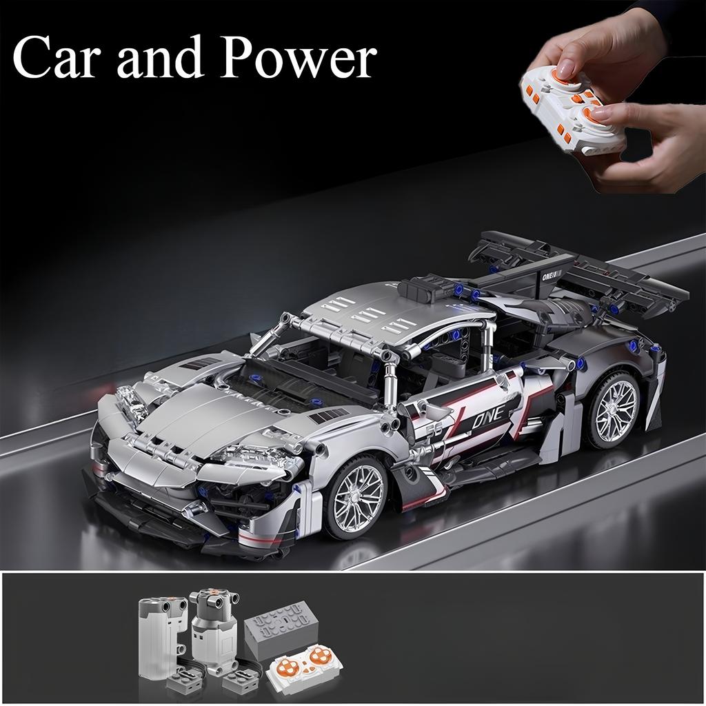 Building block sports car models, racing car assembly, building blocks, children and adults DIY sports car gifts, DIY toys