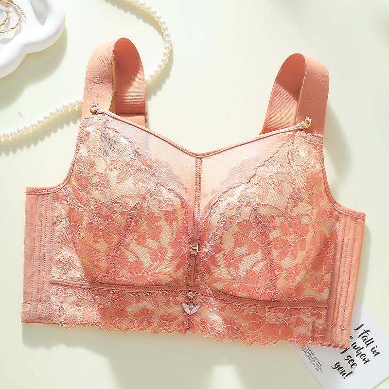 

Летнее нижнее белье Женский тонкий стиль без косточек Сборный бюстгальтер Стяжка Аксессуар Грудь Против обвисания Сексуальный топ Бюстгальтер с поддержкой 52/120E оранжевый