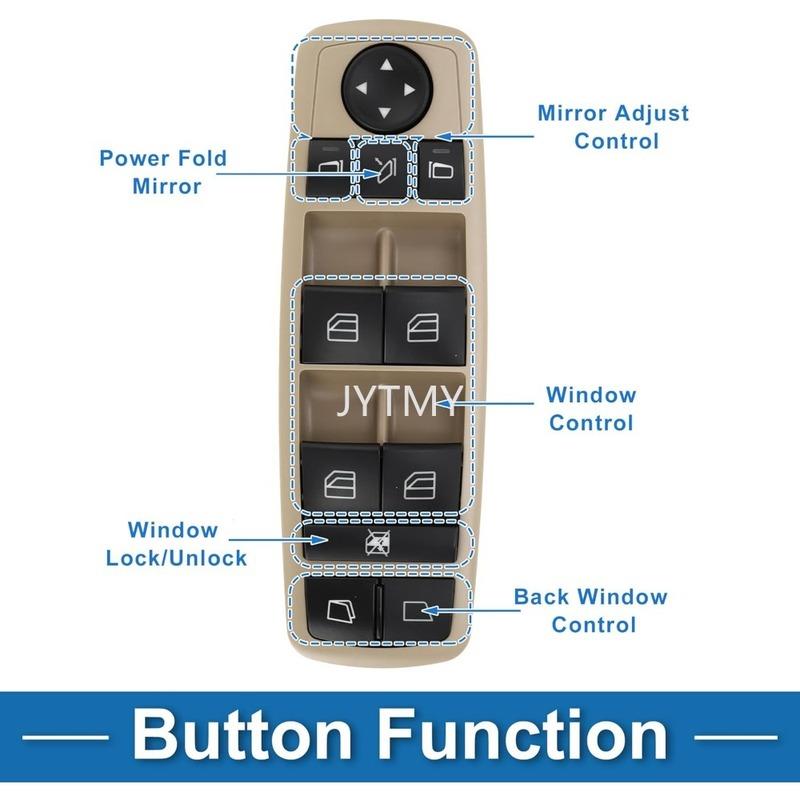 Elecric Power Mirror Window Control Switch Button Parts for Mercedes-Benz GL R Class ML350 W251 X164 GL450 R350 Car Accessories