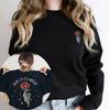 Dark Adeline Haunting Romance Book Lover Women Graphic Hoodies Sleeve Long Pullover Sweatshirt Run Little Mouse Gift