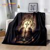 Couverture douce en flanelle 3D Priez Sainte Bible Croix Jésus pour Lit Chambre Canapé Pique-nique, Couverture à jeter pour Couverture Extérieur Loisirs Sieste Cadeau