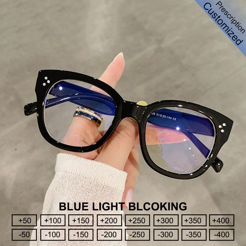 Vintage Square Reading Glasses Women Men Custom Prescription Anti Blue Light Optical Frames Myopia Presbyopia Eyewear