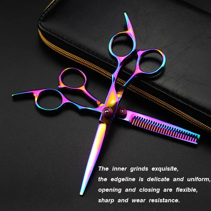 Professional 6 Inch Hair Scissors Thinning Cutting Hair Shears Scissor Tools Hairdressing Scissors