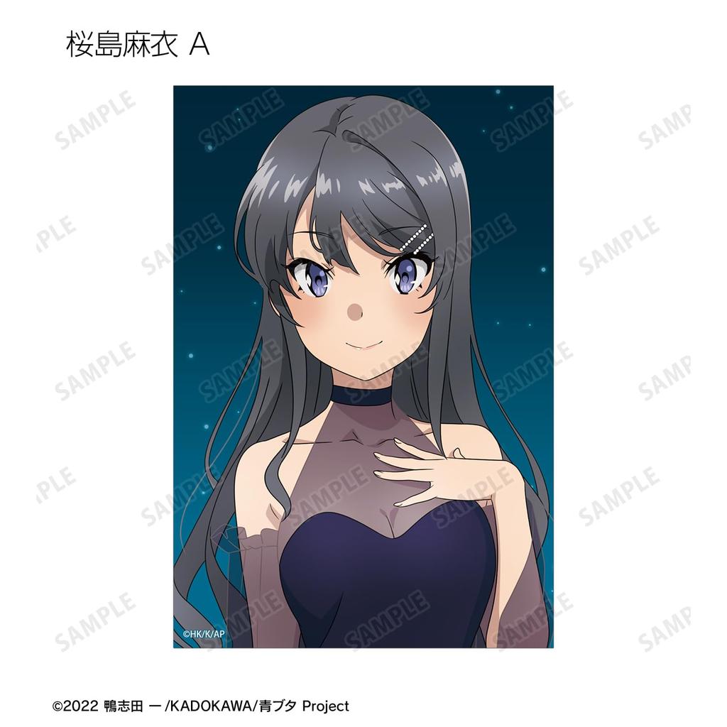 Rascal Does Not Dream of a Dreaming Original Starry Sky Dress Trading Clear Box of 12 Girl Ver. Cards,